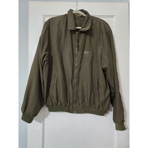 MGM Grand Las Vegas Men's Dress‎ Lightweight Green Jacket Size Large Snap Pocket